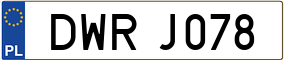 Trailer License Plate